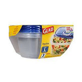 Glad BBG10316 Large Deep Dish, 64 oz, Plastic, Clear